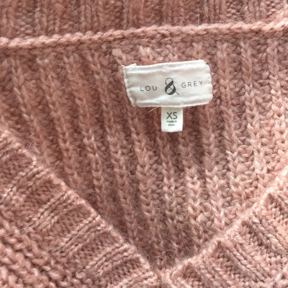 Lou & Grey blush sweater SIZE XS - Picture 5 of 9